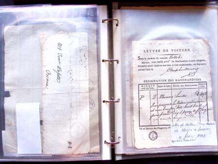 1796-1850, Documents préphilatéliques en deux classeurs