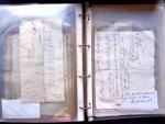 1796-1850, Documents préphilatéliques en deux classeurs