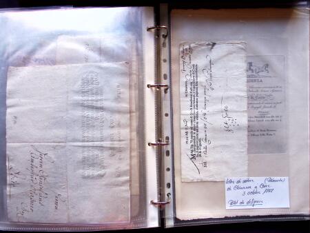 1796-1850, Documents préphilatéliques en deux classeurs