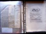 1796-1850, Documents préphilatéliques en deux classeurs