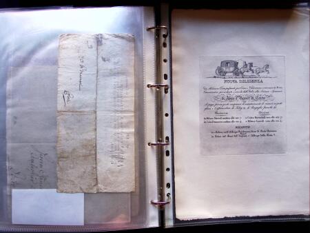 1796-1850, Documents préphilatéliques en deux classeurs