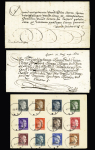 1613-1811, 13 covers/stationery incl. Privat Post Stuttgart,