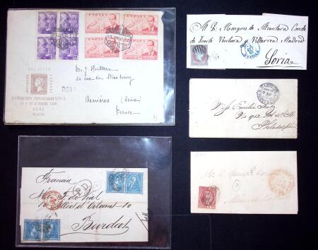 1850-1895, Useful cover group incl. US Local Post "BLOODS