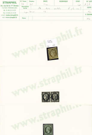 1849-1936, Sélection de timbres intéressants, souvent