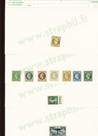 1849-1936, Sélection de timbres intéressants, souvent