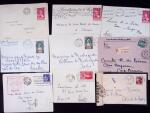 1925-1940, Près de 400 lettres, la plupart avec affranchissements