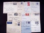 1925-1940, Près de 400 lettres, la plupart avec affranchissements