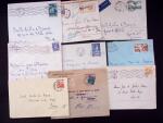 1925-1940, Près de 400 lettres, la plupart avec affranchissements