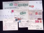 1925-1940, Près de 400 lettres, la plupart avec affranchissements