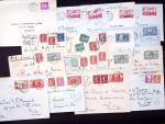 1925-1940, Près de 400 lettres, la plupart avec affranchissements