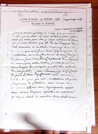 1793-1828, Collection de 8 lettres montées sur pages,