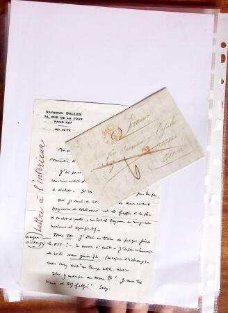 1750-1859, Marque d'entrée, collection de 18 lettres