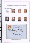 1857-1861, Superbe étude montée sur page sur différents