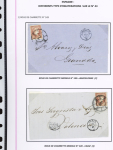 1857-1861, Superbe étude montée sur page sur différents