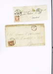 1857-1861, Superbe étude montée sur page sur différents