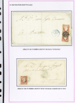 1857-1861, Superbe étude montée sur page sur différents