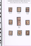 1857-1861, Superbe étude montée sur page sur différents