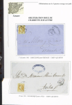 1857-1861, Superbe étude montée sur page sur différents