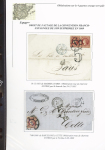 1857-1861, Superbe étude montée sur page sur différents