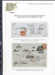 1857-1861, Superbe étude montée sur page sur différents