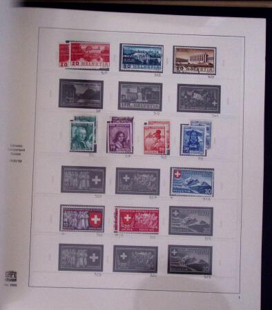 1843-2014, Collection de Suisse en 6 classeurs Safe,