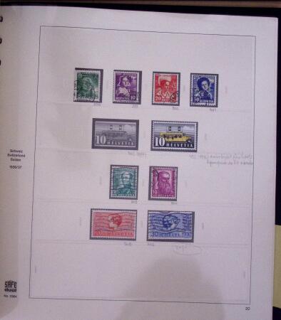 1843-2014, Collection de Suisse en 6 classeurs Safe,