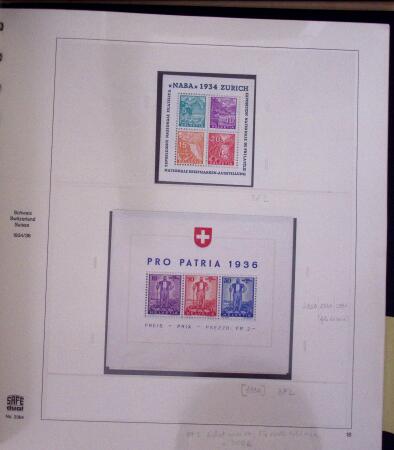 1843-2014, Collection de Suisse en 6 classeurs Safe,
