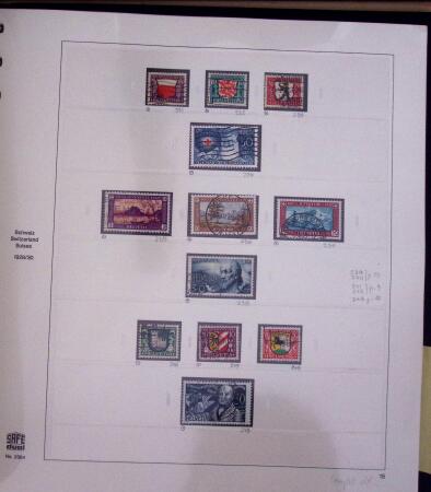 1843-2014, Collection de Suisse en 6 classeurs Safe,