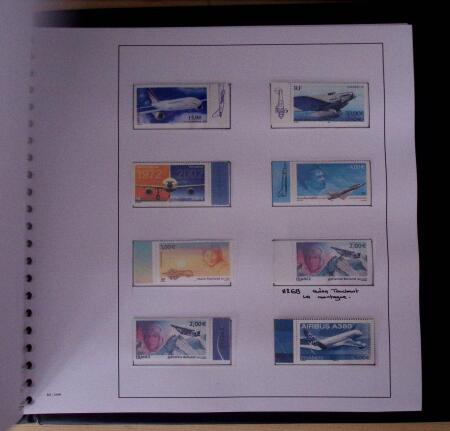1998-2020, Collection de feuillets de 10 de Poste Aérienne