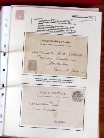 TYPE BLANC Superbe collection d'exposition de lettres