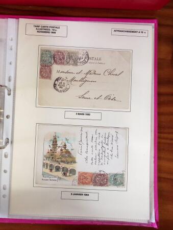 TYPE BLANC Superbe collection d'exposition de lettres