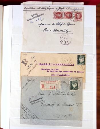 1943-1948, Album avec plus de 130 lettres recommandées,