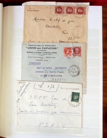 1943-1948, Album avec plus de 130 lettres recommandées,