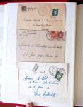 1943-1948, Album avec plus de 130 lettres recommandées,