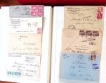 1943-1948, Album avec plus de 130 lettres recommandées,
