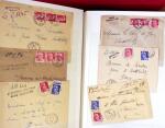 1943-1948, Album avec plus de 130 lettres recommandées,