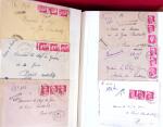 1943-1948, Album avec plus de 130 lettres recommandées,