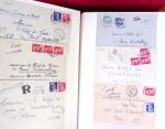 1943-1948, Album avec plus de 130 lettres recommandées,