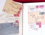 1943-1948, Album avec plus de 130 lettres recommandées,