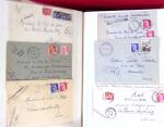 1943-1948, Album avec plus de 130 lettres recommandées,