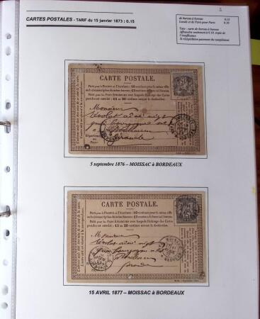 1876-1900, Exceptionnelle collection de type Sage sur