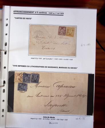 1876-1900, Exceptionnelle collection de type Sage sur