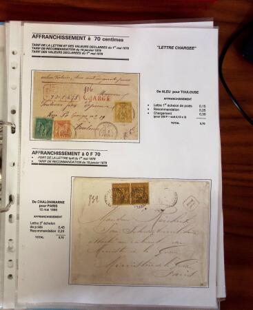 1876-1900, Exceptionnelle collection de type Sage sur