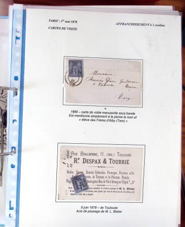 1876-1900, Exceptionnelle collection de type Sage sur