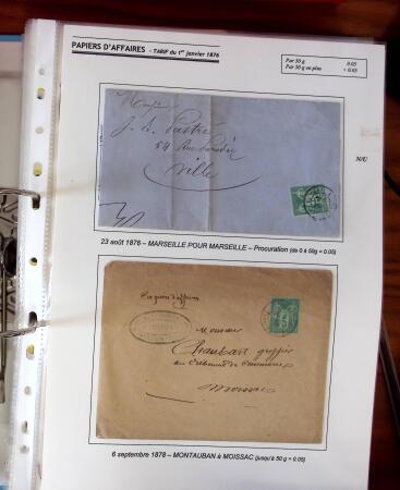 1876-1900, Exceptionnelle collection de type Sage sur
