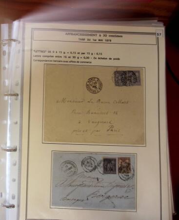 1876-1900, Exceptionnelle collection de type Sage sur