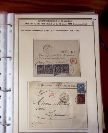 1876-1900, Exceptionnelle collection de type Sage sur