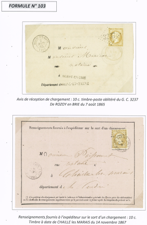 AVIS DE RECEPTION 1860-1958, Collection d'exposition