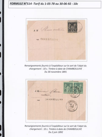AVIS DE RECEPTION 1860-1958, Collection d'exposition