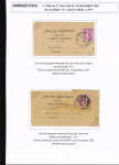 AVIS DE RECEPTION 1860-1958, Collection d'exposition
